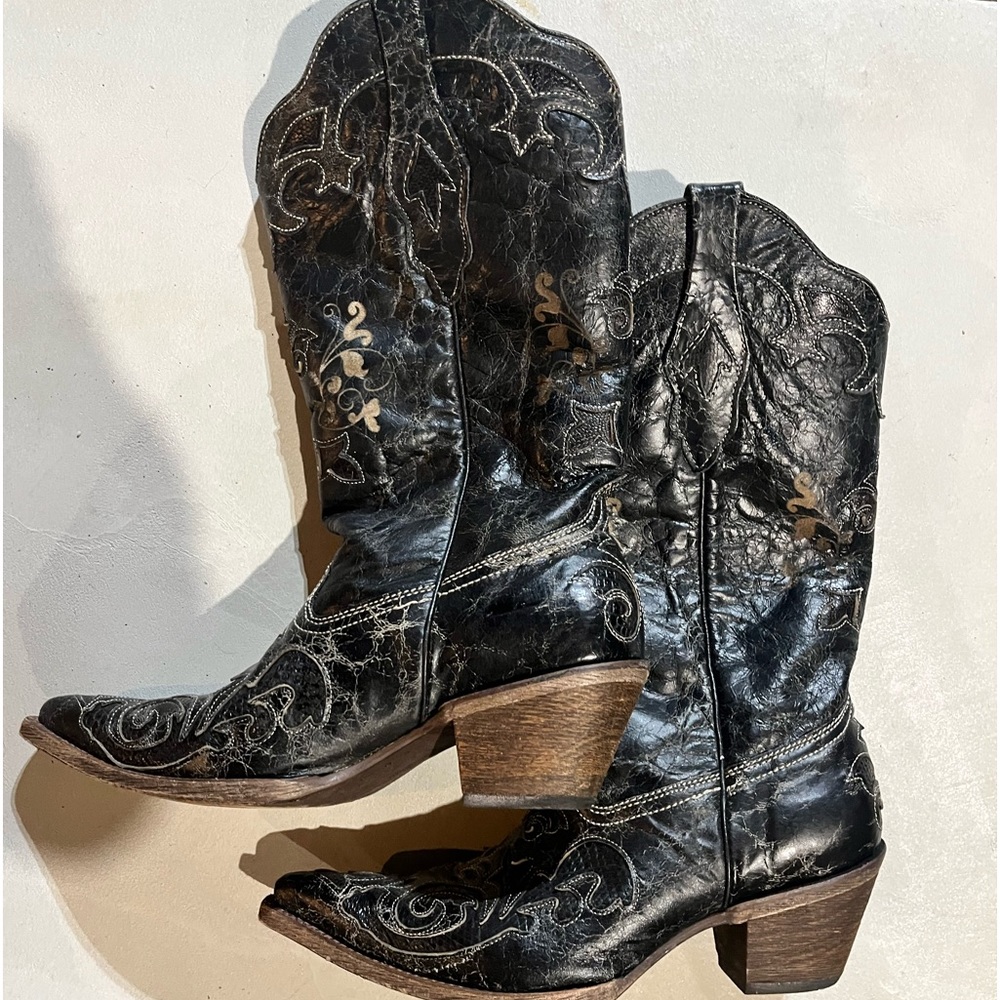 Corral Vintage Lizard Goat Cowgirl Boots